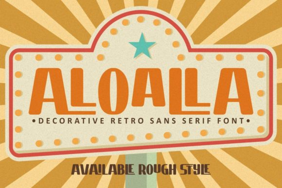 Aloalla Display Font for Handmade Crafts & Vintage Designs