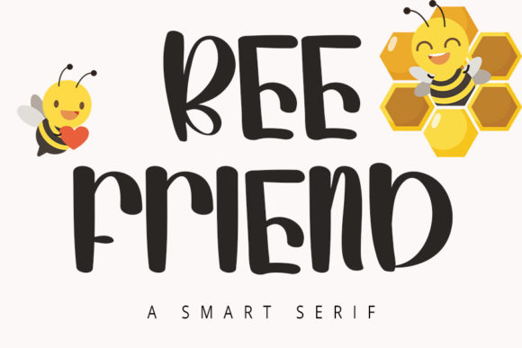 Bee Friend: A Quirky Display Font for Relaxed Editorial Design