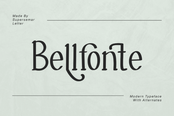 Belfonte Display Font for Modern Digital Brands