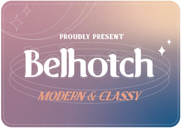 Belhotch Display Font for Modern Business Branding