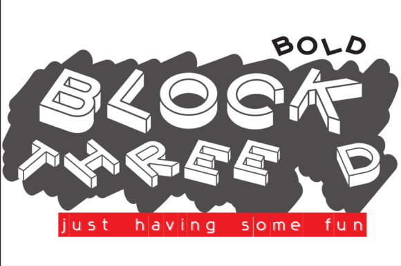 Block3D Bold Display Font for Crafty Branding