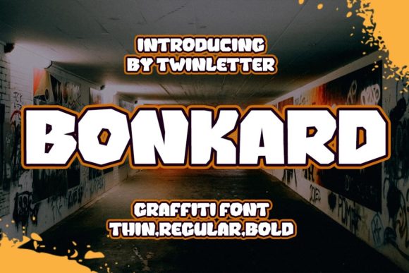 Bonkard: A Charming Graffiti Display Font for Makers