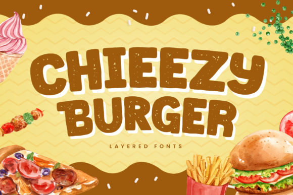 Chieezy Burger: A Playful Display Font for Friendly Designs