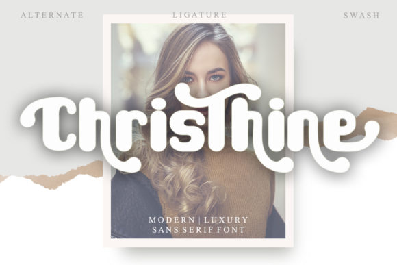 Christhine: The Cool Display Font for Web Design