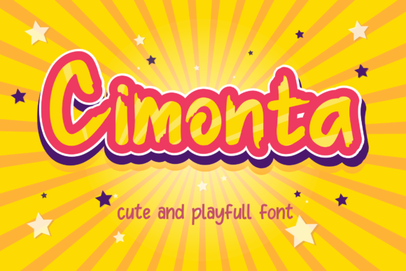 Cimonta: A Cool Brushed Display Font for Creatives