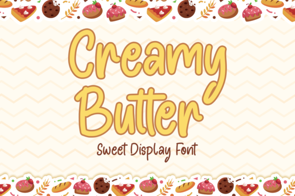 Creamy Butter Font: Sweet Display Typeface for Web Design