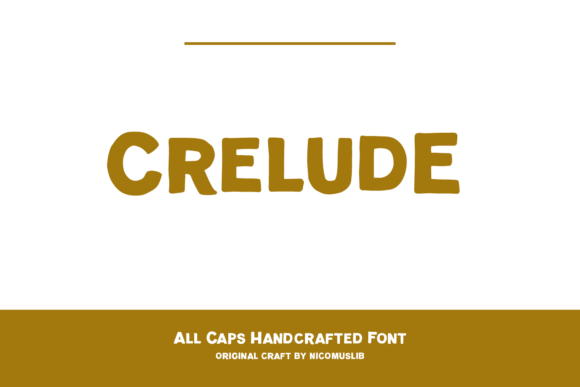 Crelude: A Vintage Display Font for Editorial Designers