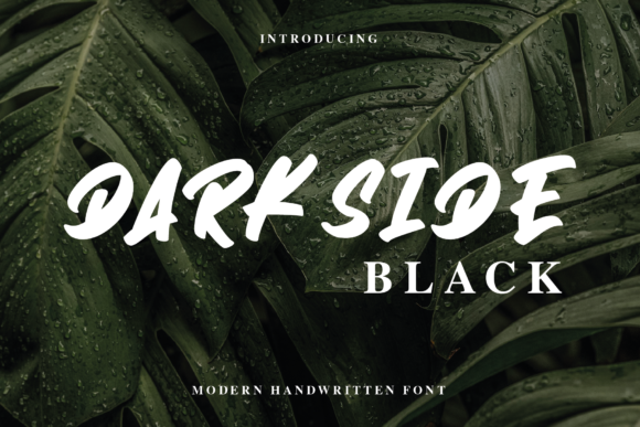 Darkside: A Cool Brushed Display Font for Editorial Design