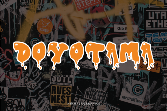Doyotama Display Font for Spooky Bold Branding