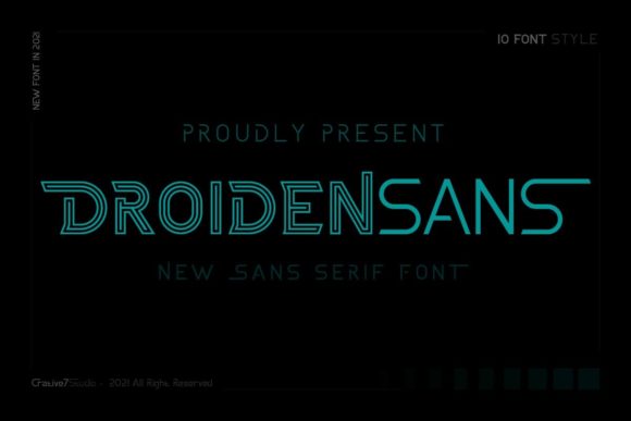 Droidensans: A Futuristic Font for Modern Branding