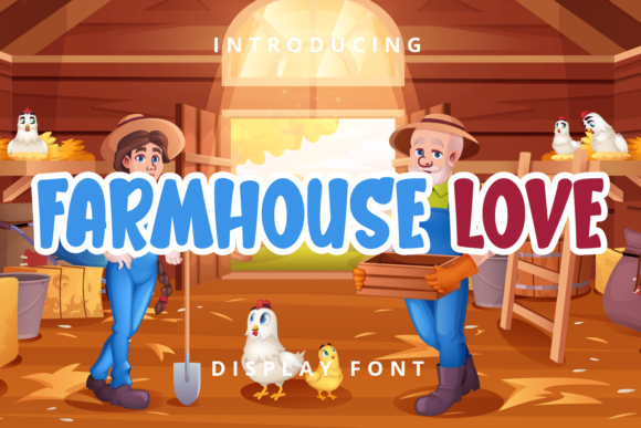 Farmhouse Love: The Authentic Display Font for Editorial Playfulness