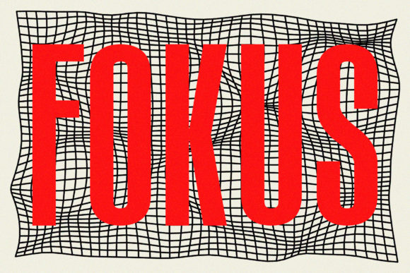 Fokus: A Bold Display Font for Menus, Posters, and Prints