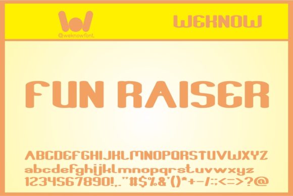 Fun Raiser: A Fancy Display Font for Branding & Web