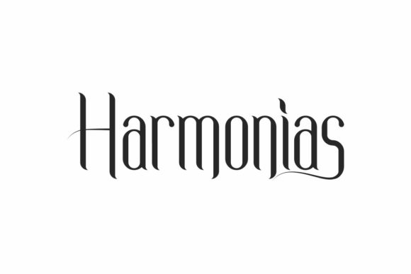 Harmonias: A Delicate Display Font for Refined Branding