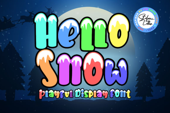 Hello Snow: A Playful Display Font for Digital Design