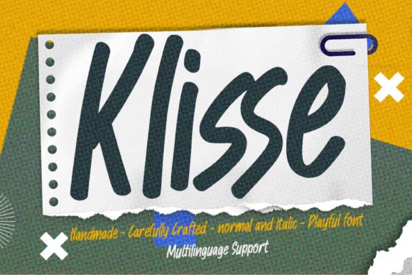Klisse: A Playful Handmade Display Font with Real Charm