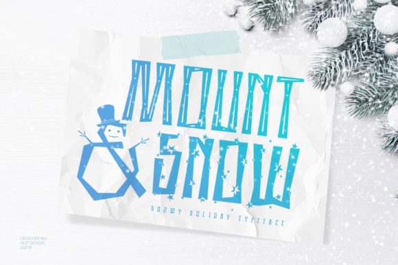 Mount and Snow: A Tall Modern Display Font for Brands