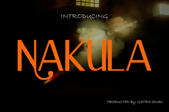 Nakula, A Playful Display Font for Creative Campaigns