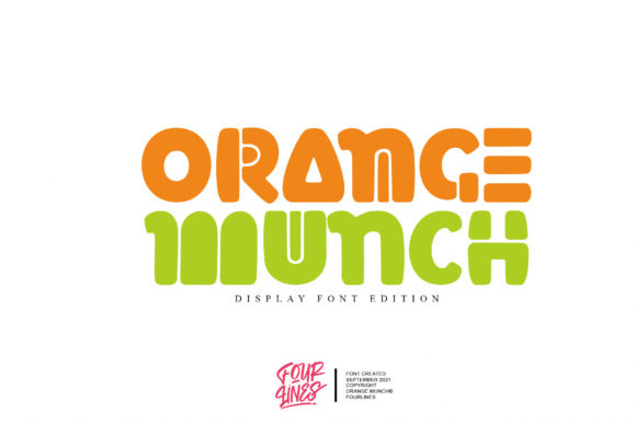 Orange Munch: A Playful Display Font for Modern Web Design
