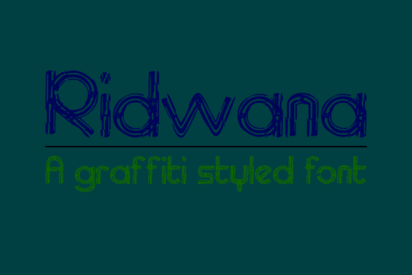 Ridwana: A Graffiti-Styled Display Font for Creative Makers