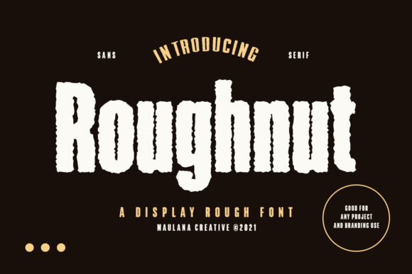 Roughnut: A Bold Display Font for Digital Design
