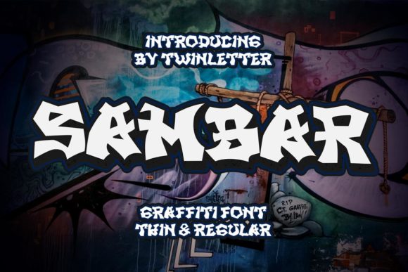 Sambar: The Futuristic Graffiti Display Font for Bold Branding