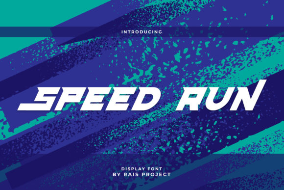 Speed Run: A Bold Squared Display Font for Digital Creators