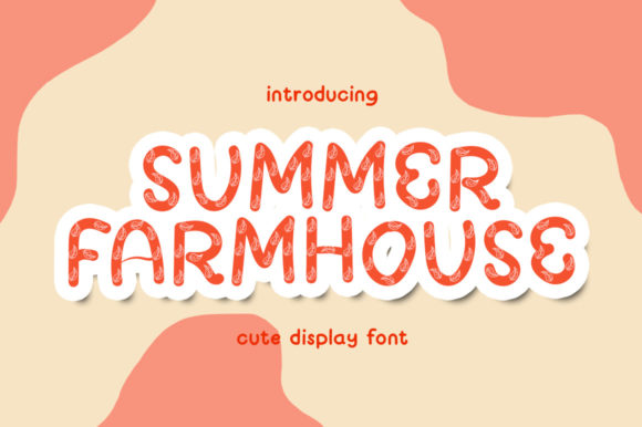 Summer Farmhouse Font: A Fresh Display Typeface for Campaigns