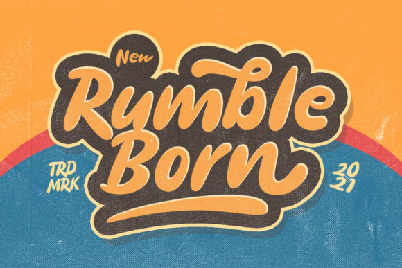 The Rumble Born Font: Bold Retro Style for Digital Branding